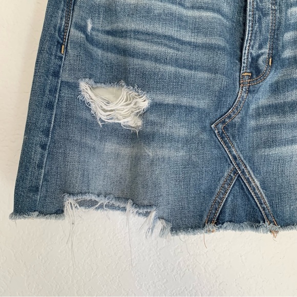 AEO Distressed Denim Mini Skirt - Picture 6 of 6